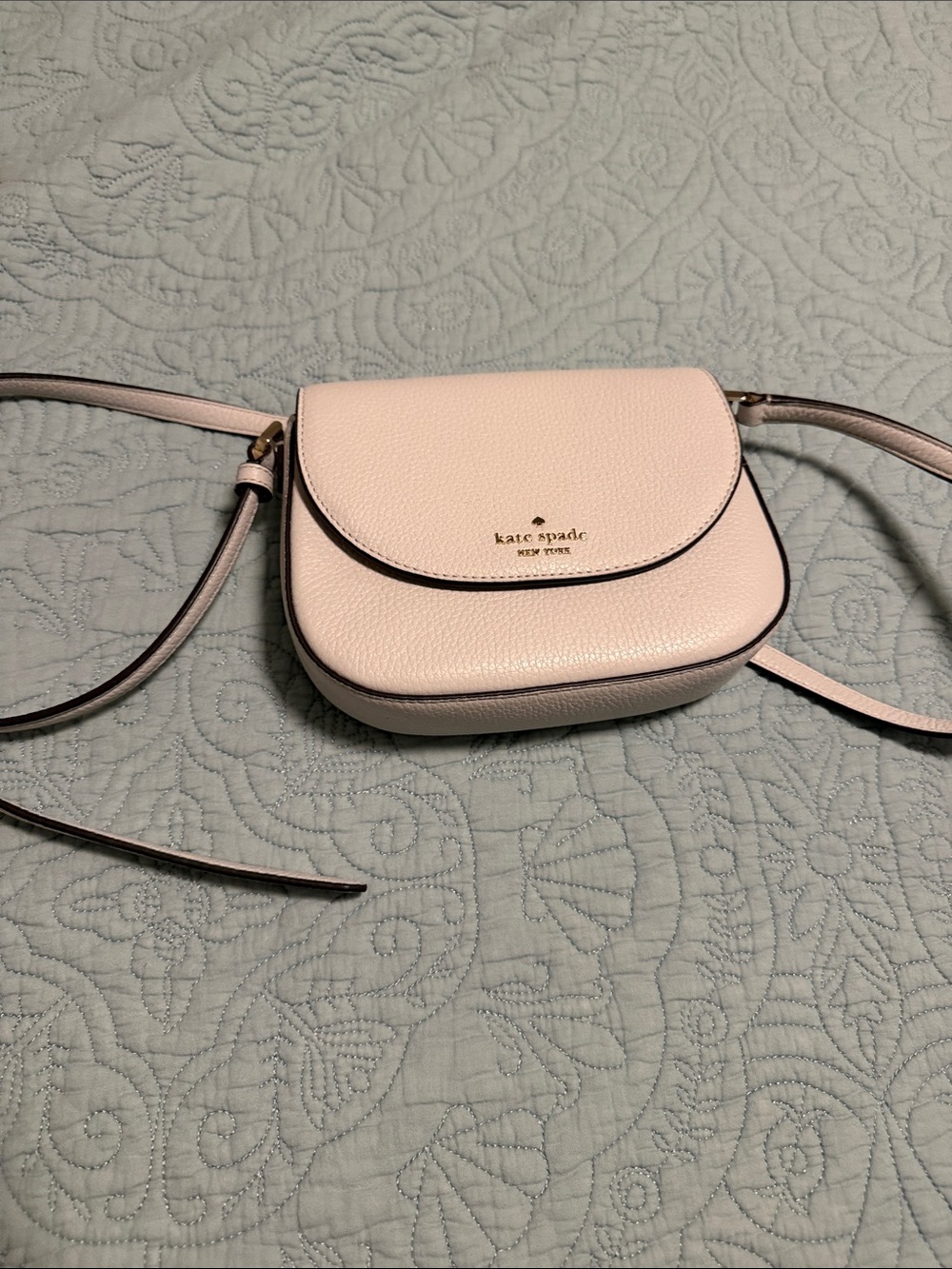 Kate Spade New York Leila Mini Flap Crossbody (Quill Grey) - Picture 7 of 8